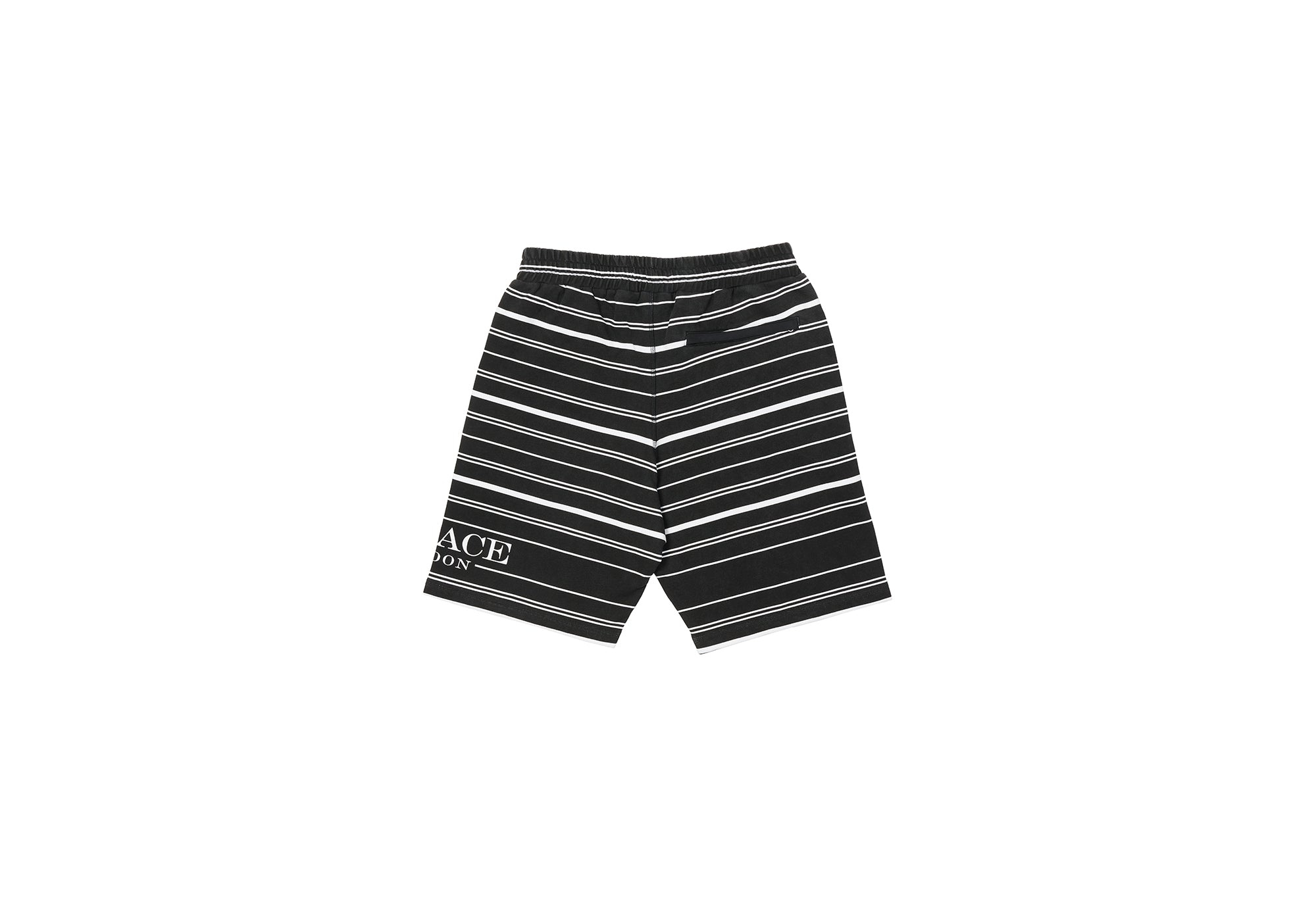PRINTED STRIPE SHORTS BLACK - 3