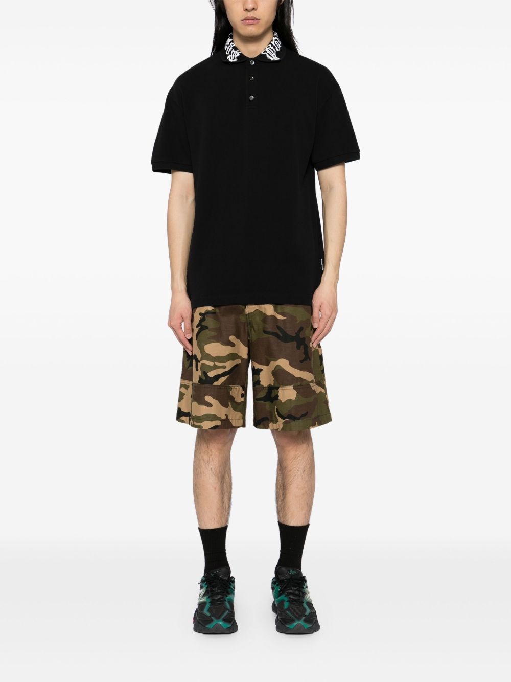 logo-print polo shirt - 2