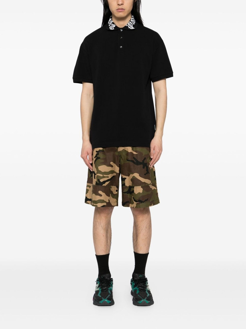 Palm Angels logo-print polo shirt outlook