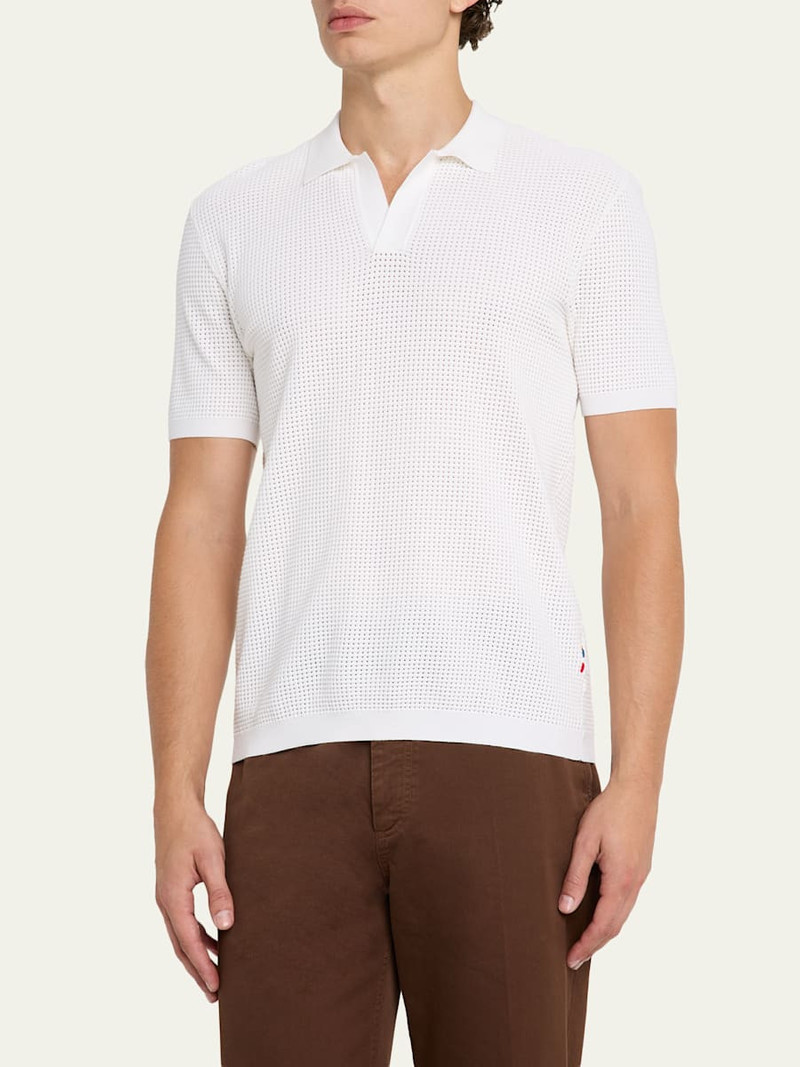 ORLEBAR BROWN Men's Roddy Mesh Stitch Polo Shirt outlook