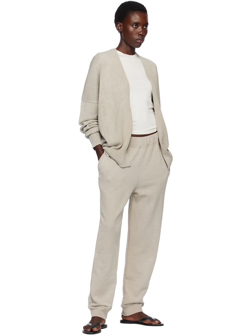 Gray Terry Lounge Pants - 4