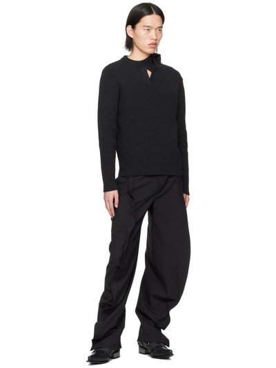 Y/Project Black Cutout Sweater outlook