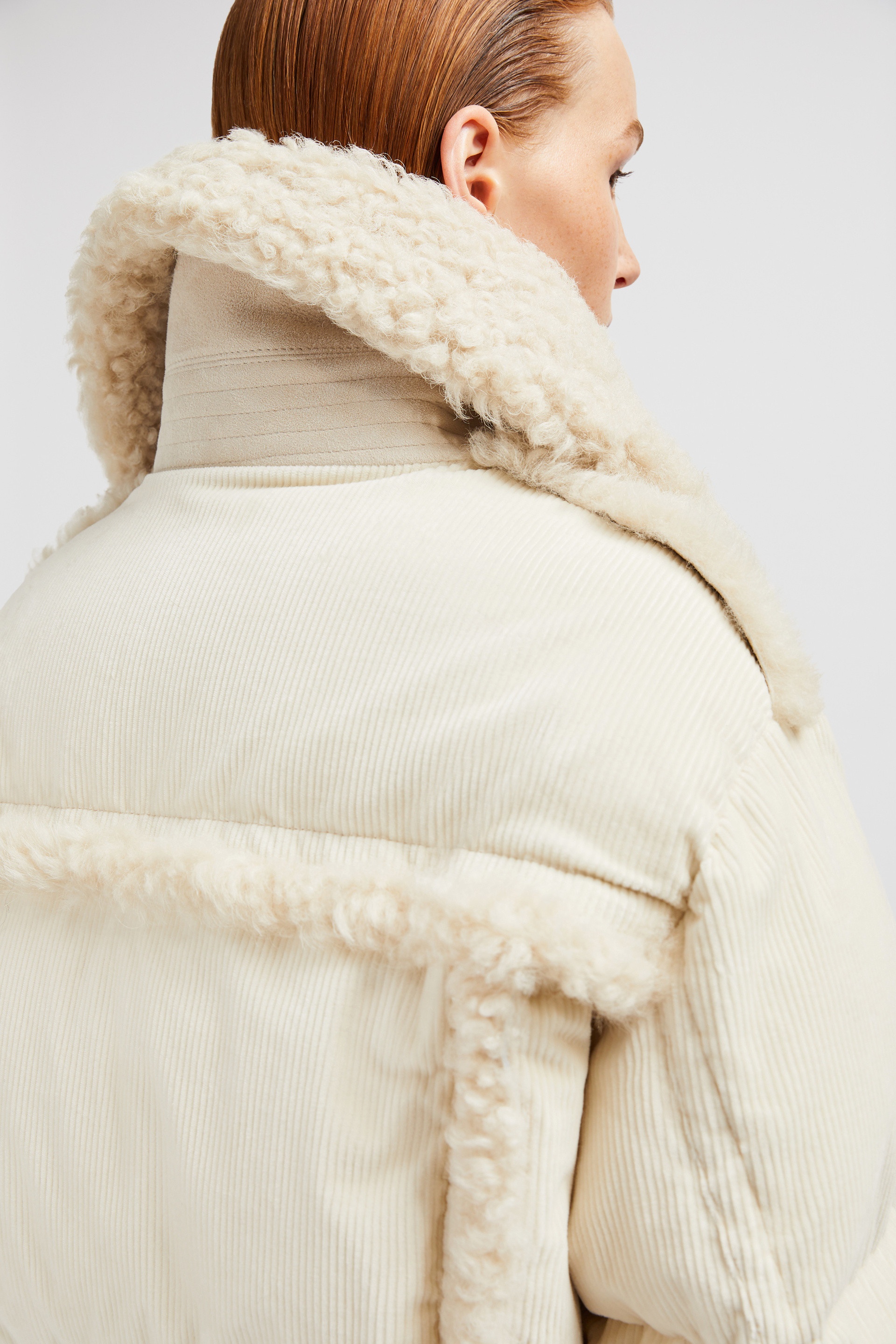 Caleu Corduroy Short Down Jacket - 8