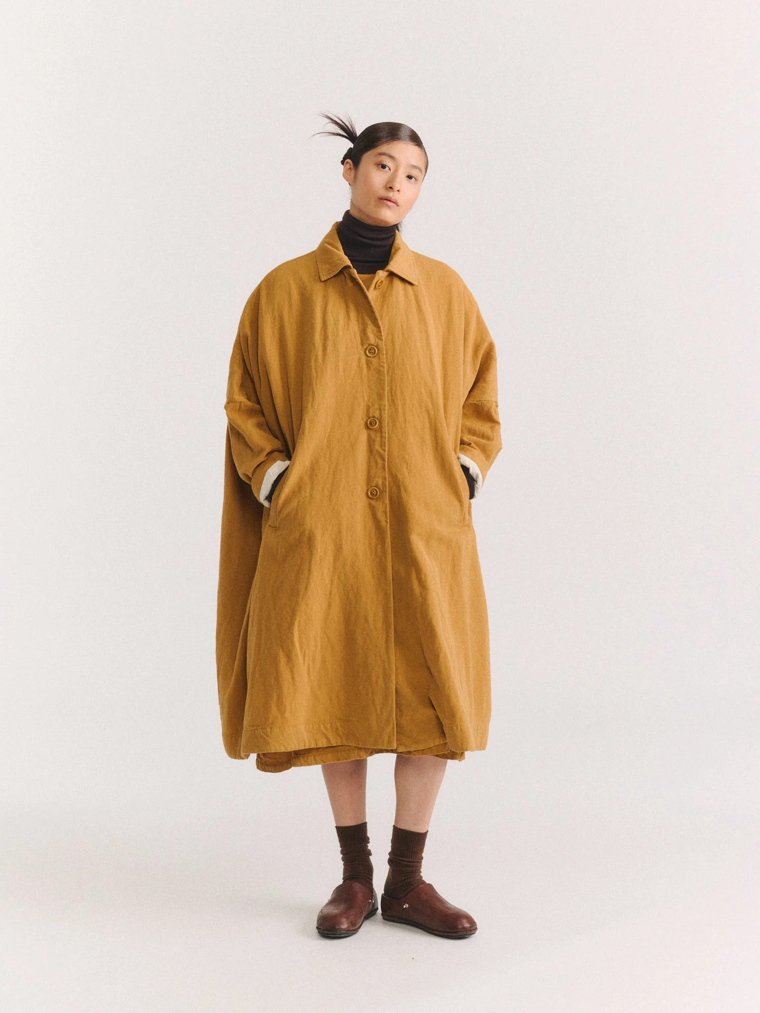 ATOMLESS COAT - WOOLIN - GOLD - 1