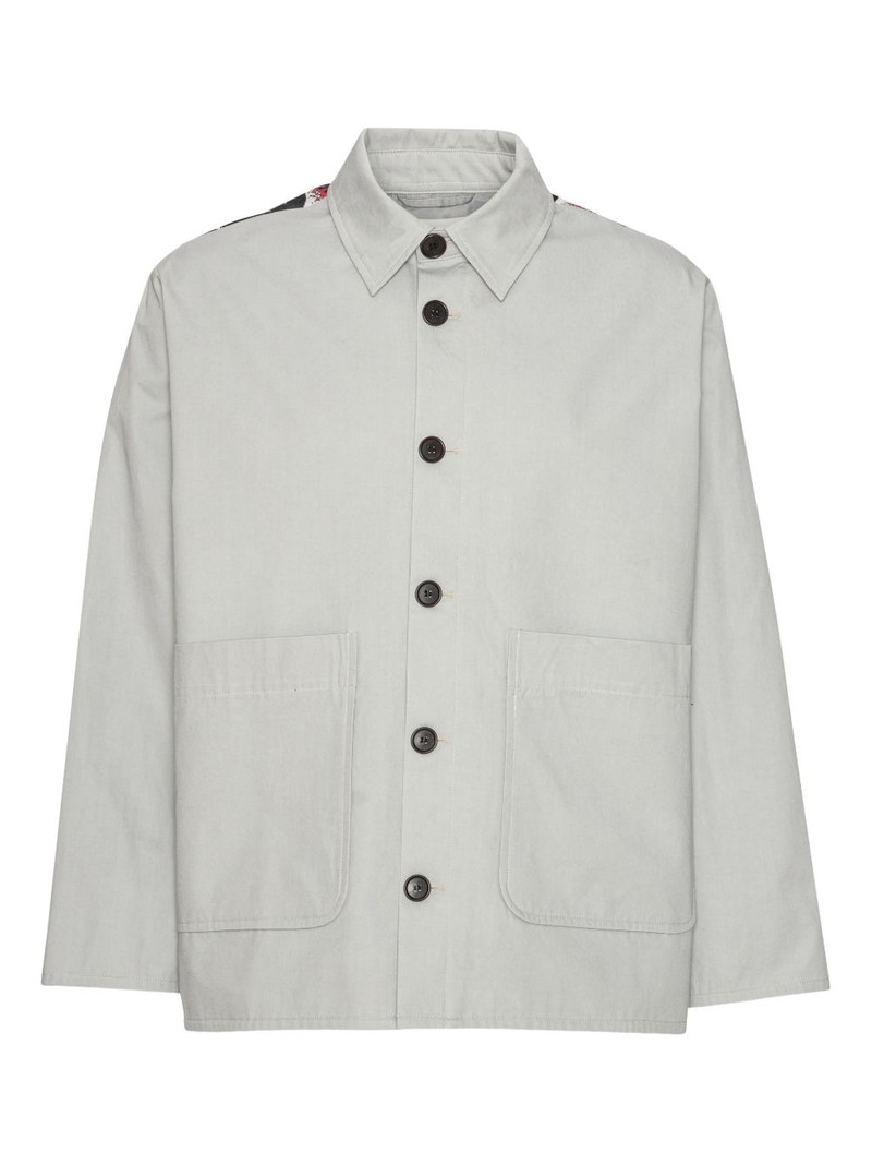 buttoned printed jacket 1