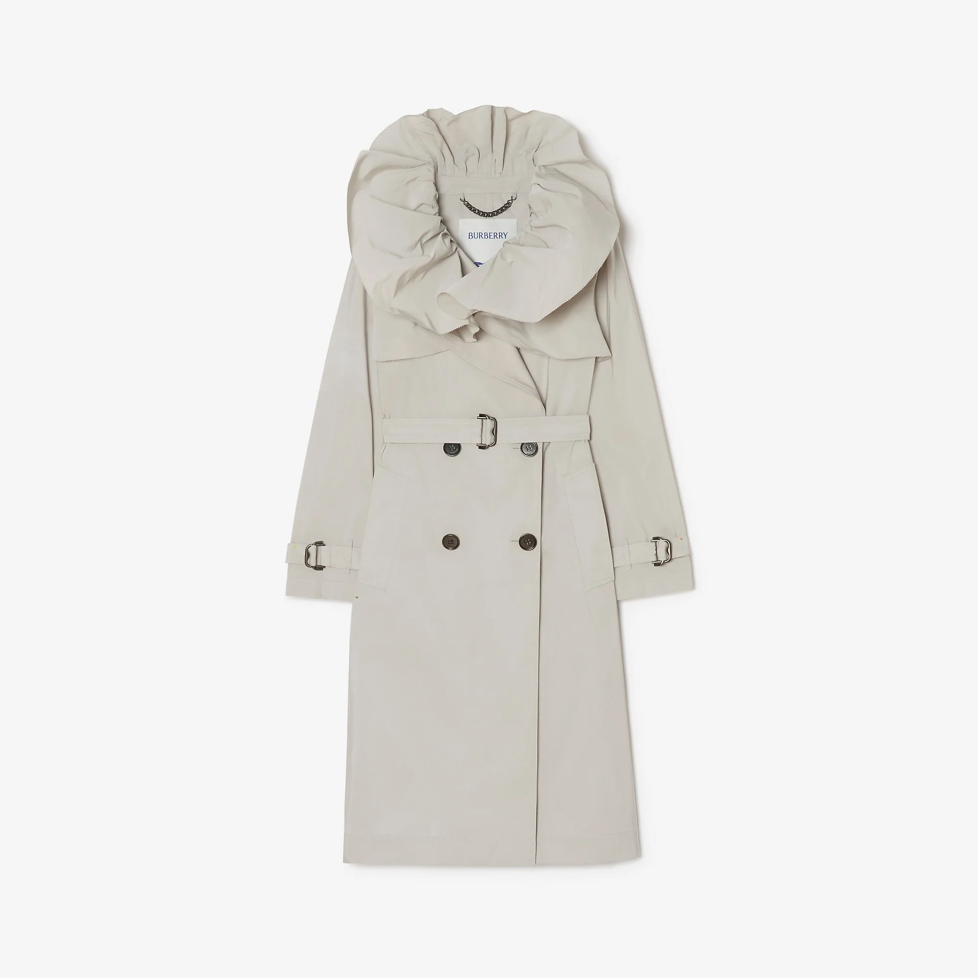 Long Faille Clare Trench Coat - 1