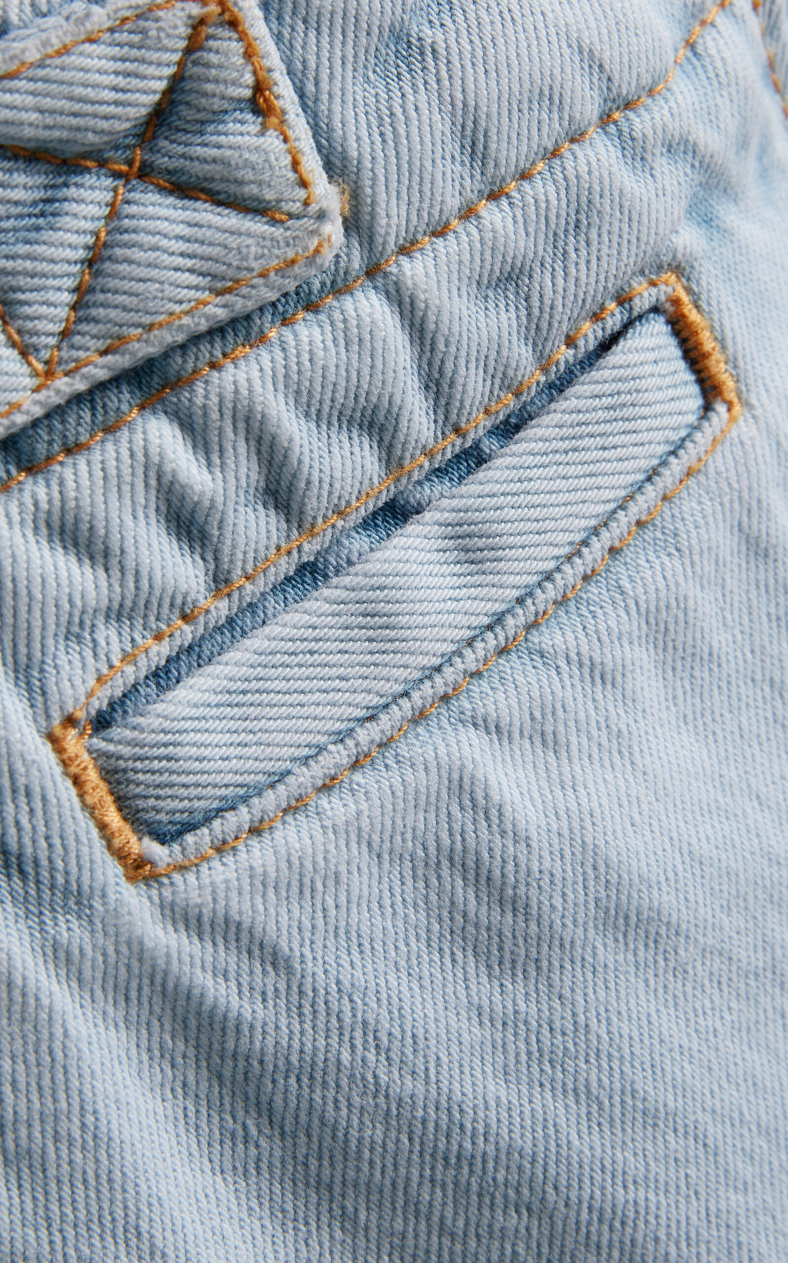 Rigid High-Rise Cargo Jeans light blue - 3