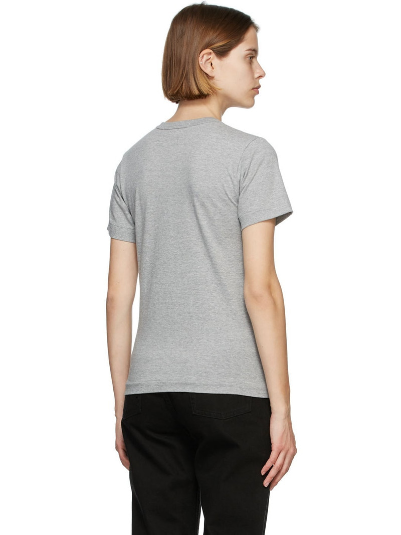 Grey & Black Layered Heart T-Shirt 3