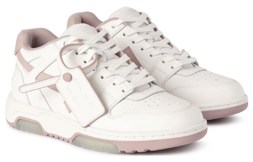 (WMNS) Off-White Out Of Office "Ooo" low-top Sneakers 'Pink White' OWIA259C99LEA0050130 - 4