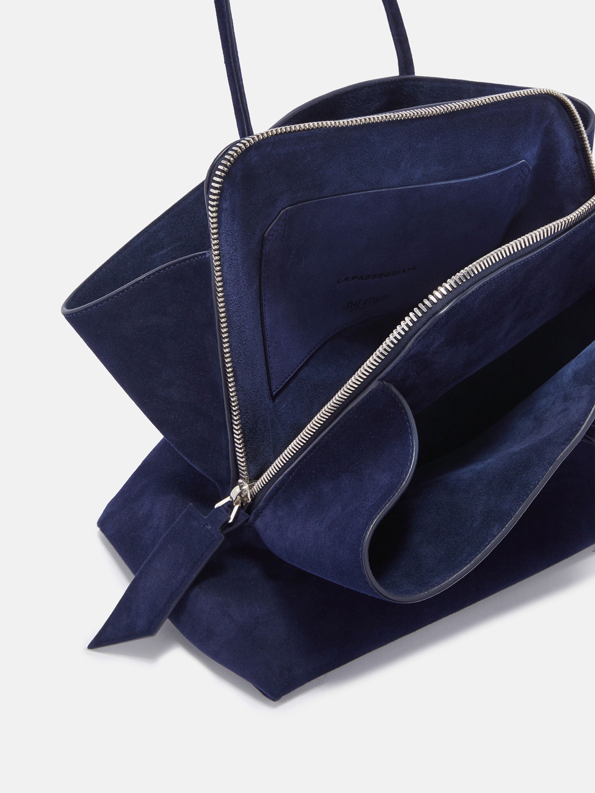 ''LA PASSEGGIATA MEDIUM'' BLUE NAVY TOP HANDLE - 4