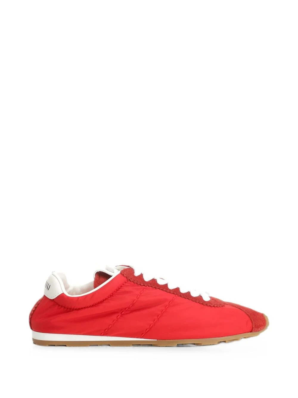 Plume technical fabric and suede sneakers - 1