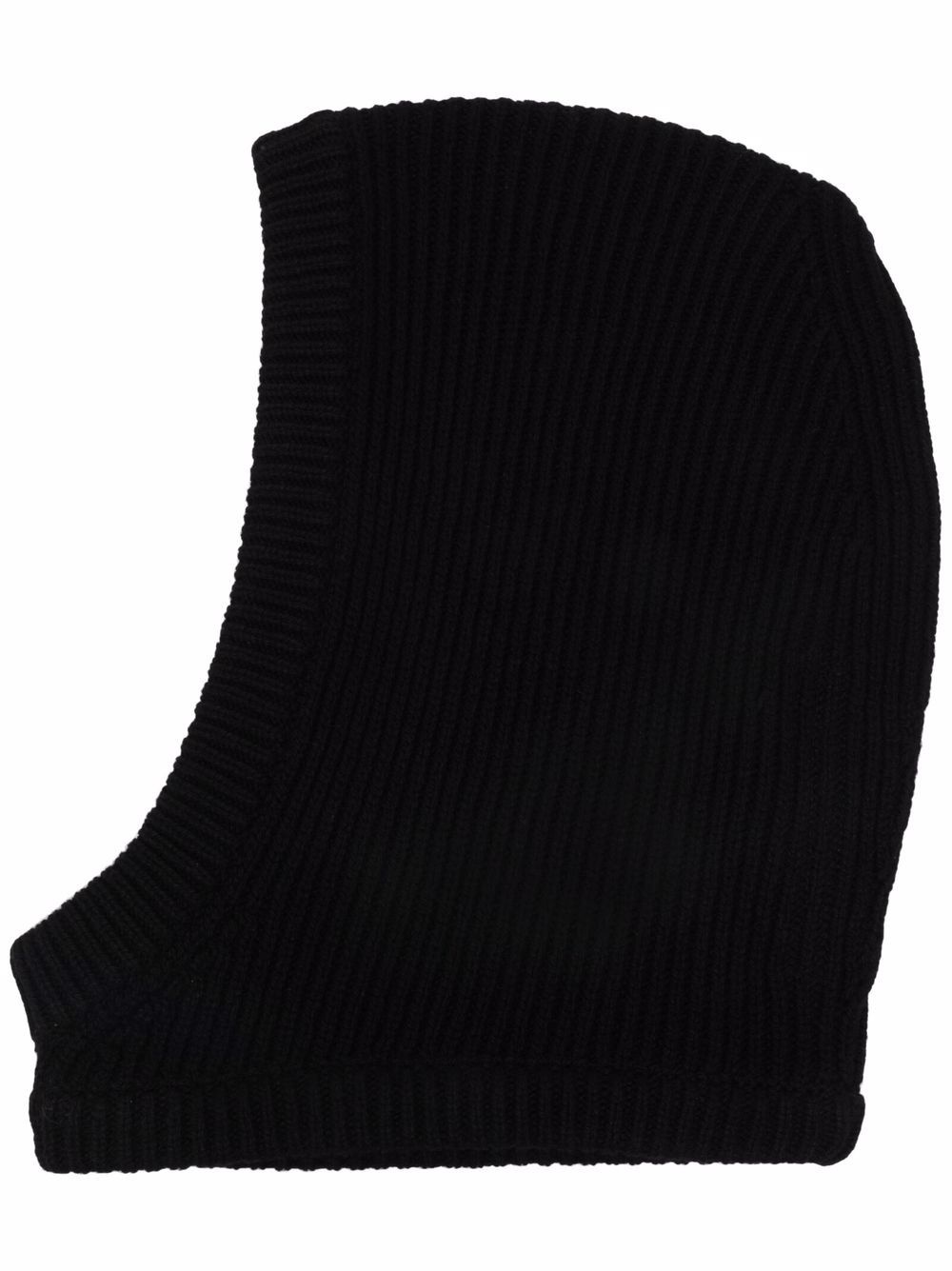 ribbed-knit balaclava hat - 1