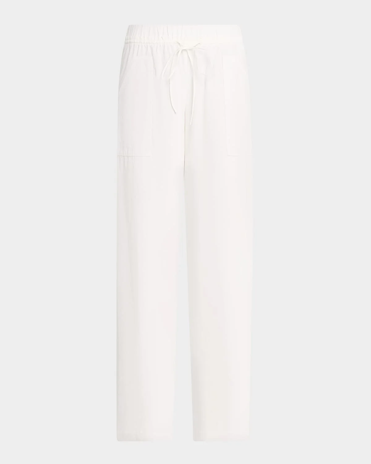 Mid-Rise Cotton Drawstring Pants - 1
