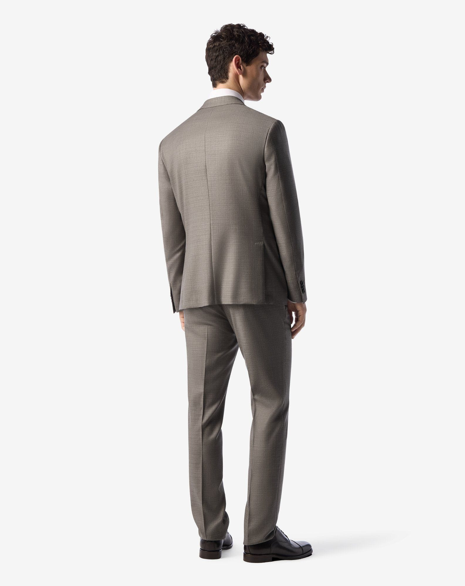 Taupe pure wool suit - 3