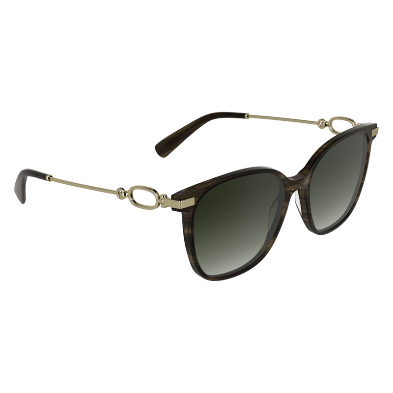 Longchamp Sunglasses Striped brown - Acetate outlook