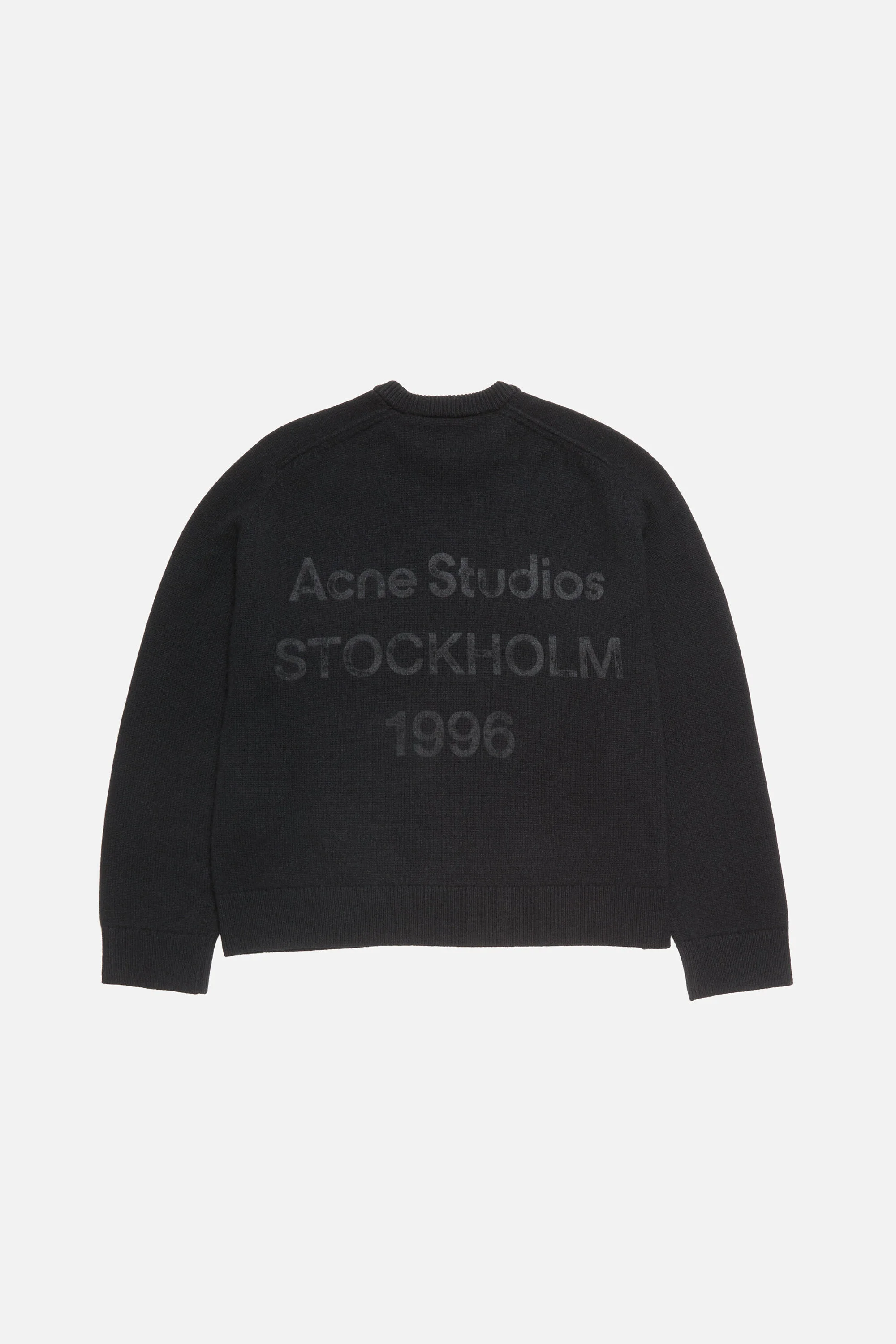 Wool logo jumper - Black/black - 1