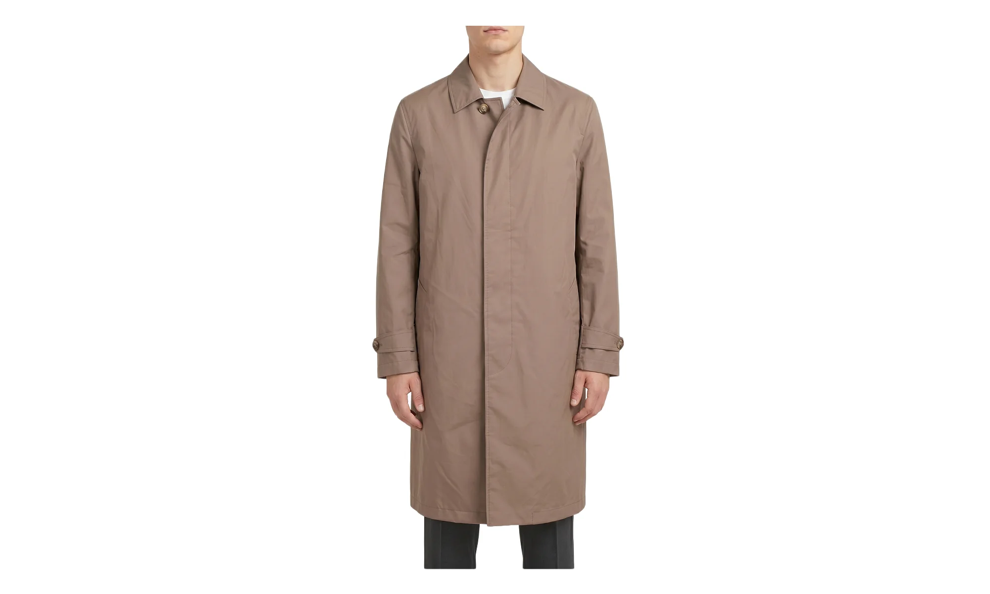 Tailored Trench Coat "Brown/Orange/White" BRUN1567 - 1