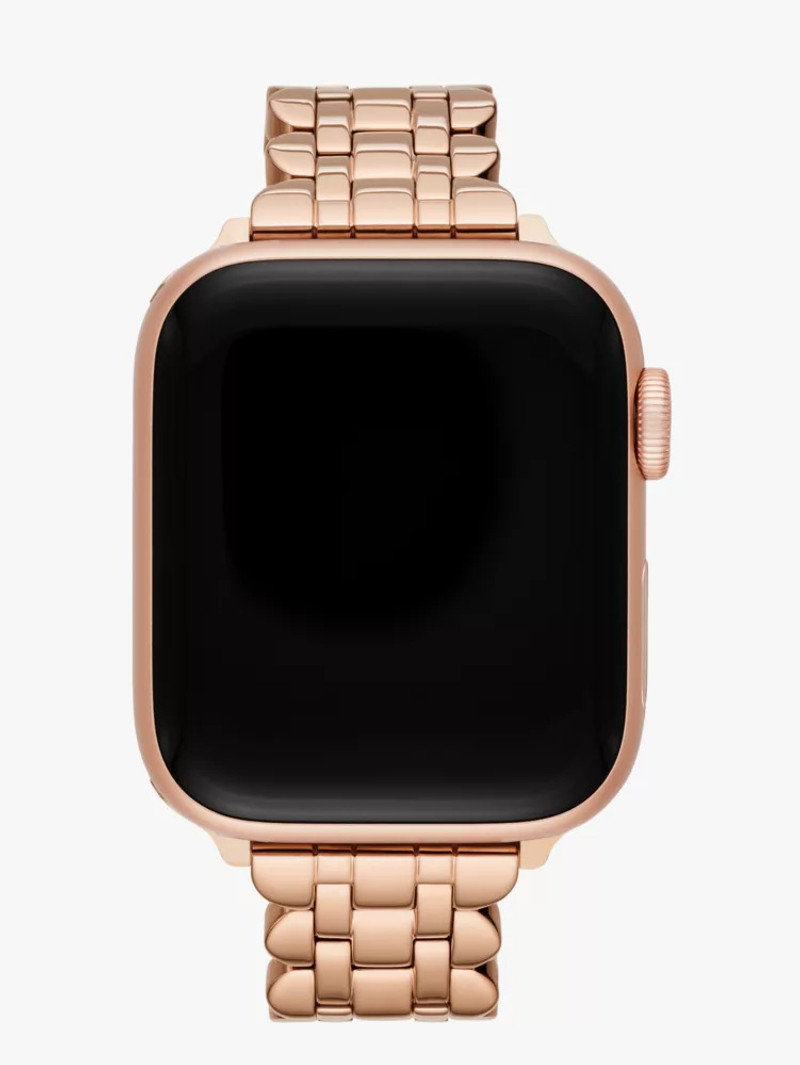 Rose Gold-tone Scallop Link Stainless Steel Bracelet 42/44/45mm Band For Apple Watch® 1