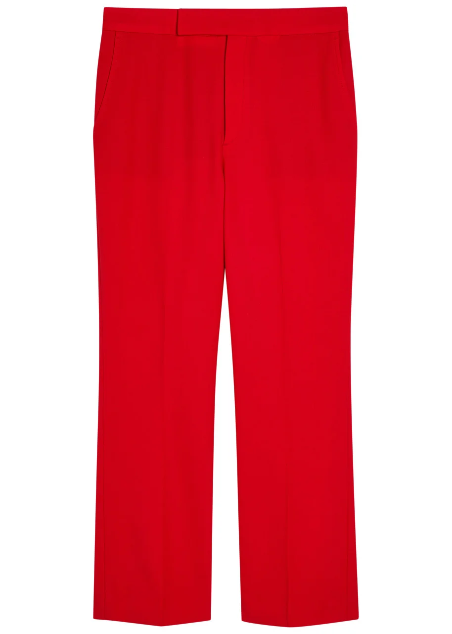 Maria Mcmanus High-waisted Stretch-wool Trousers - 1