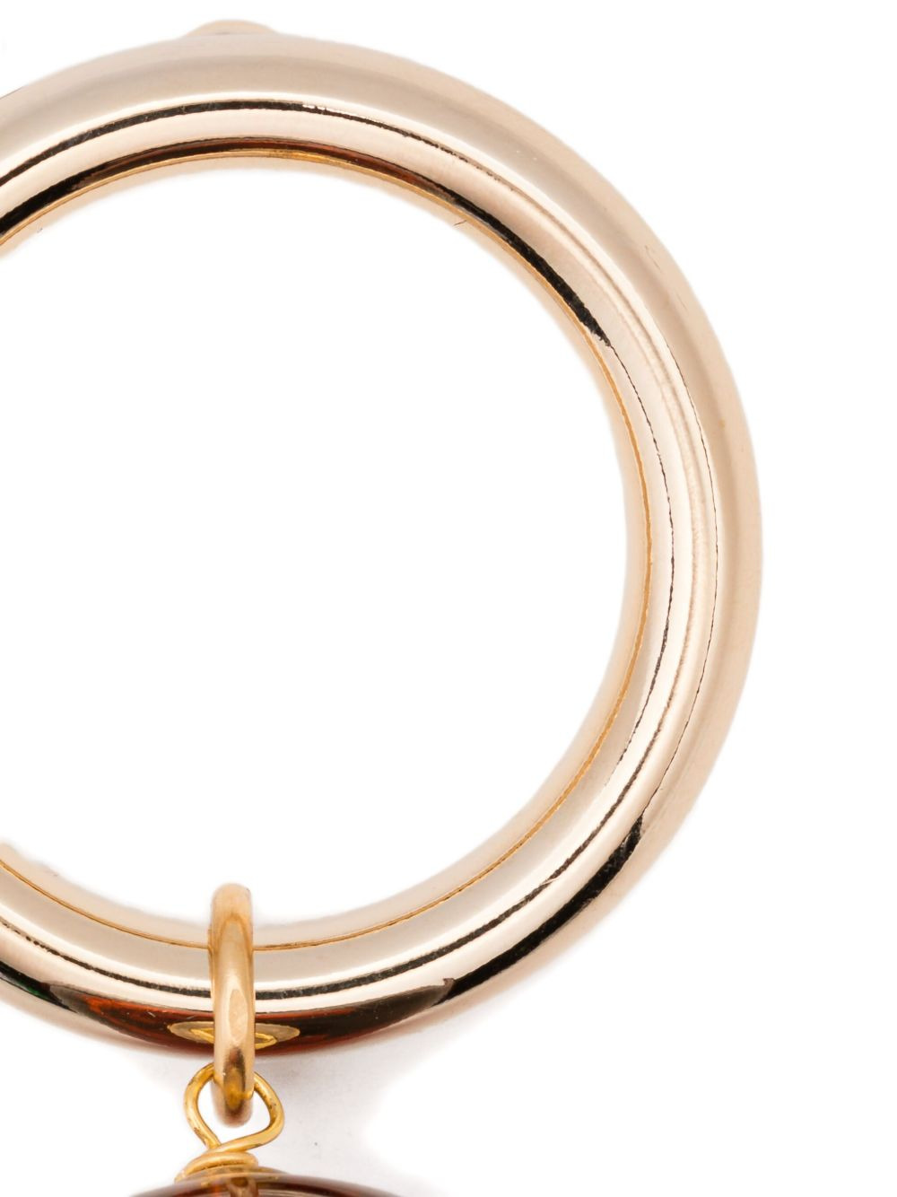 hoop sphere earring - 3