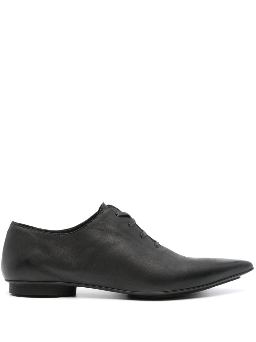 pointed leather brogues - 1