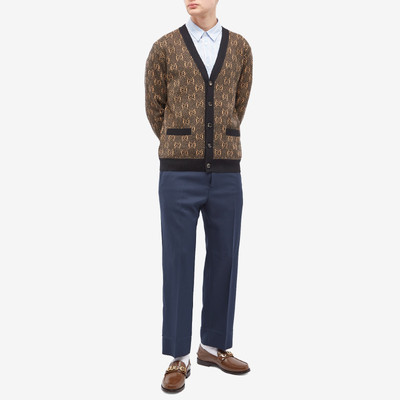 GUCCI Gucci GG Logo Knit Cardigan outlook
