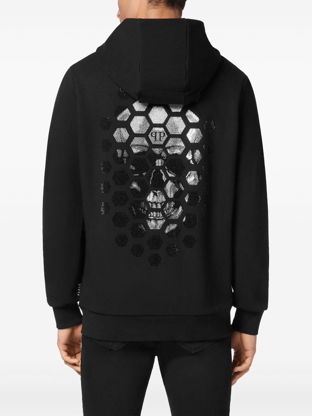 crystal-embellished hoodie - 4