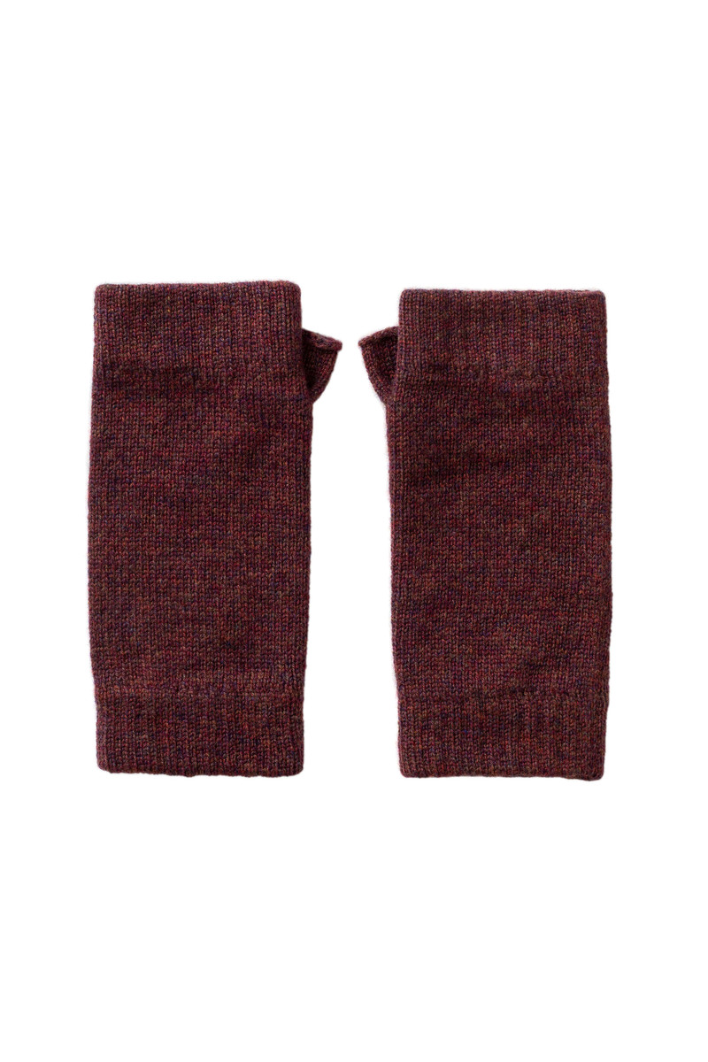 Purple Cashmere Wrist Warmers 1