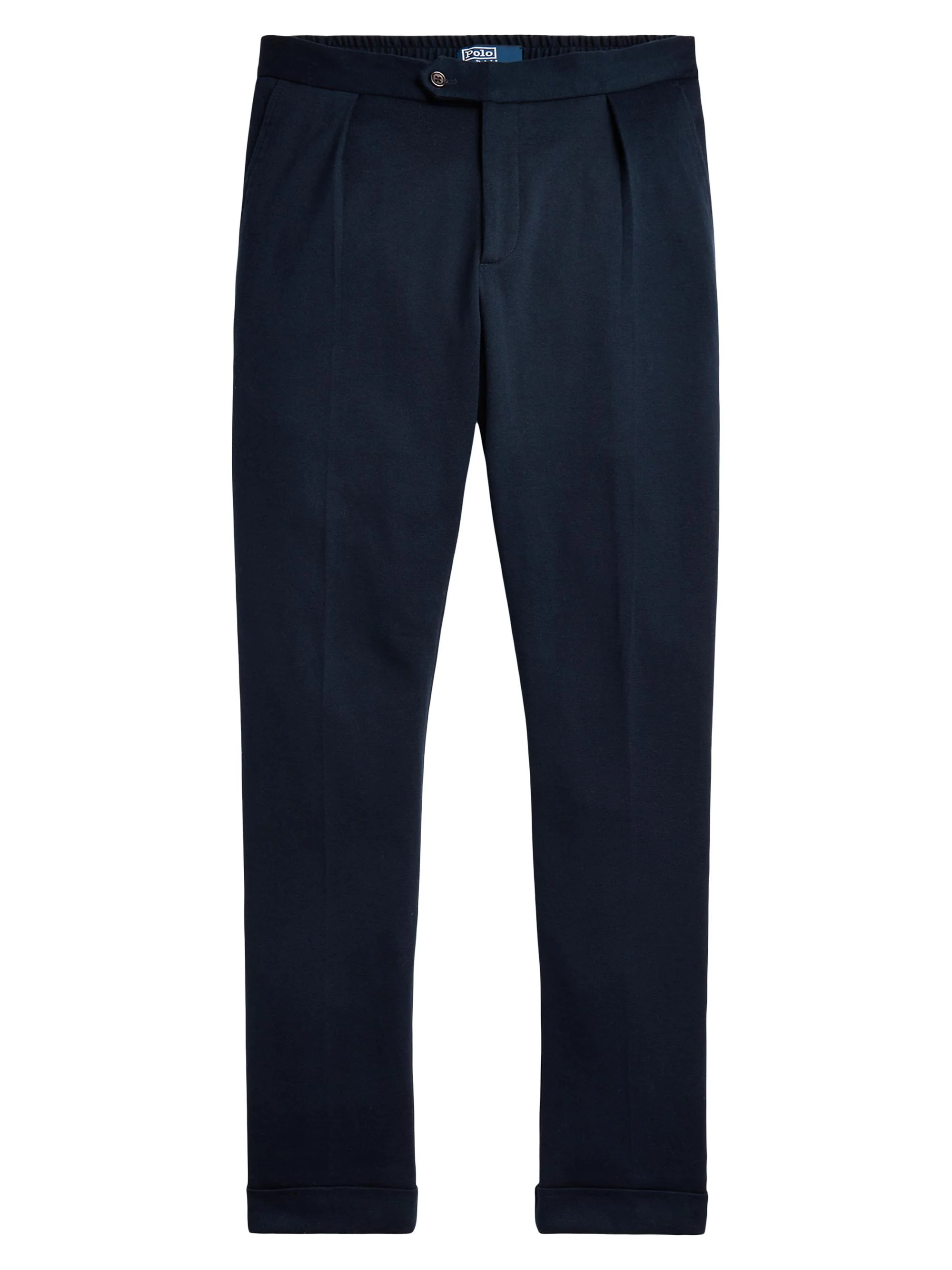 Men's Mesh Pleated Trousers - Navy - 1
