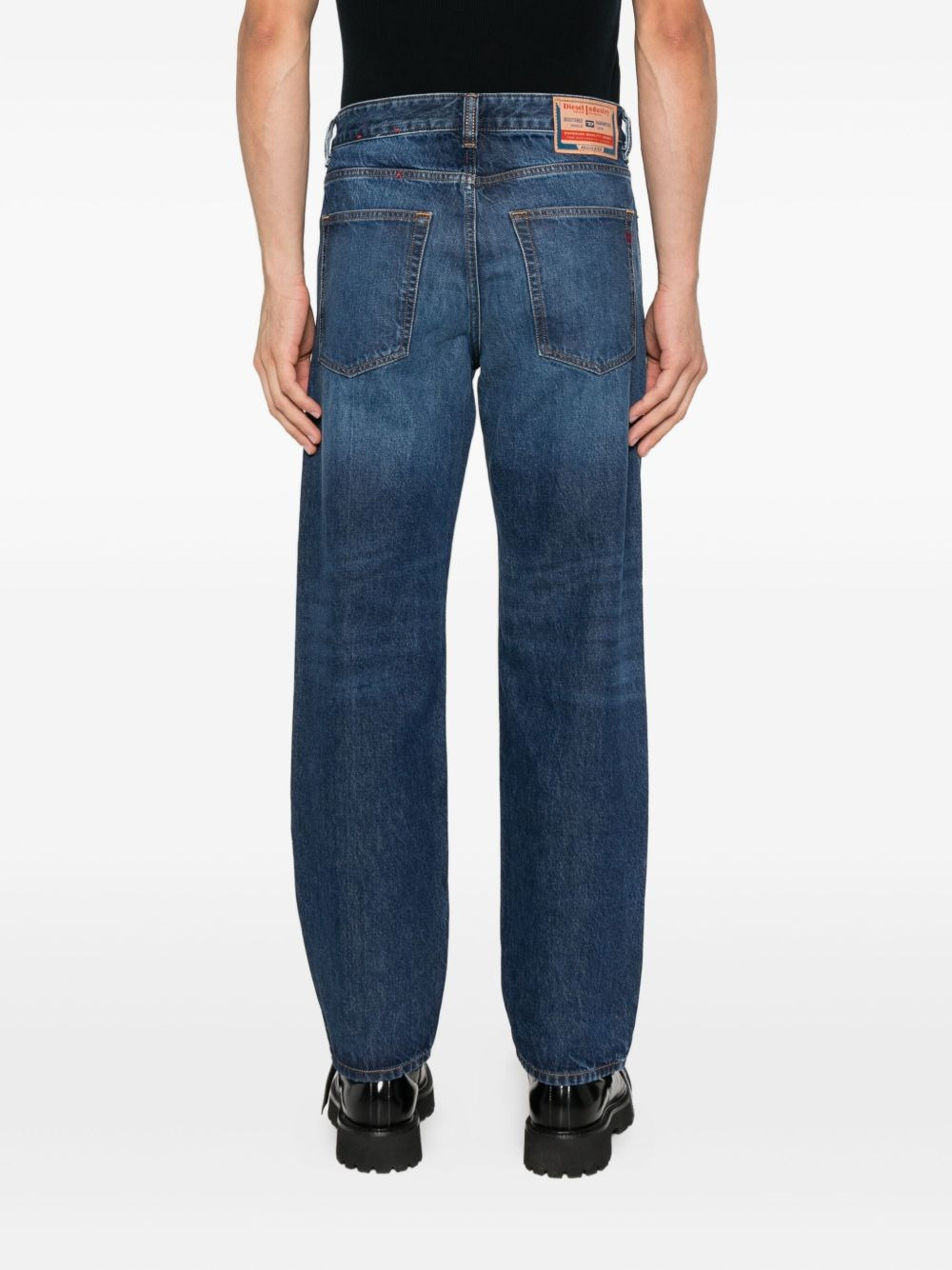straight-leg cotton jeans - 4