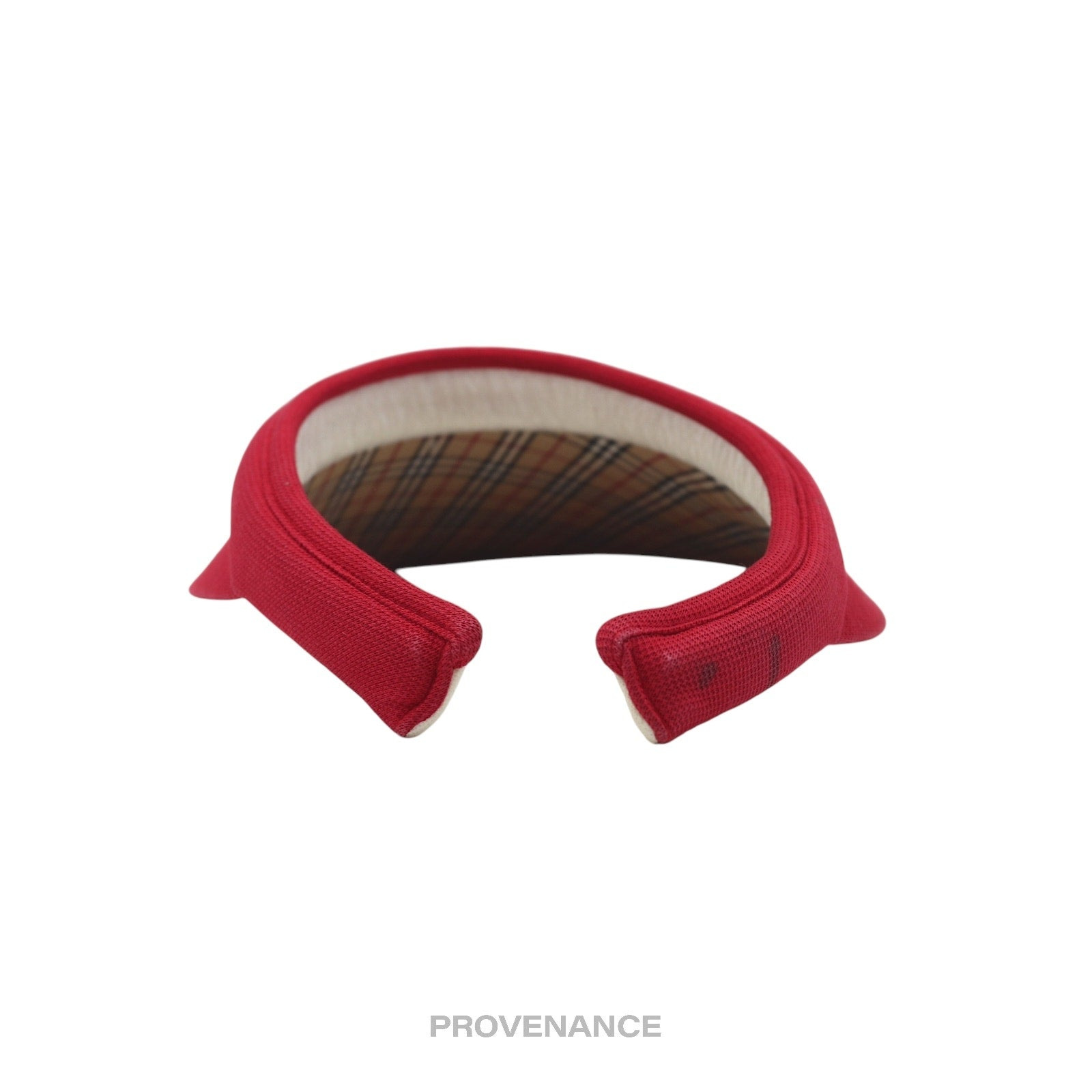 Burberry Golf Knight Logo Visor - Nova Check Red - 7