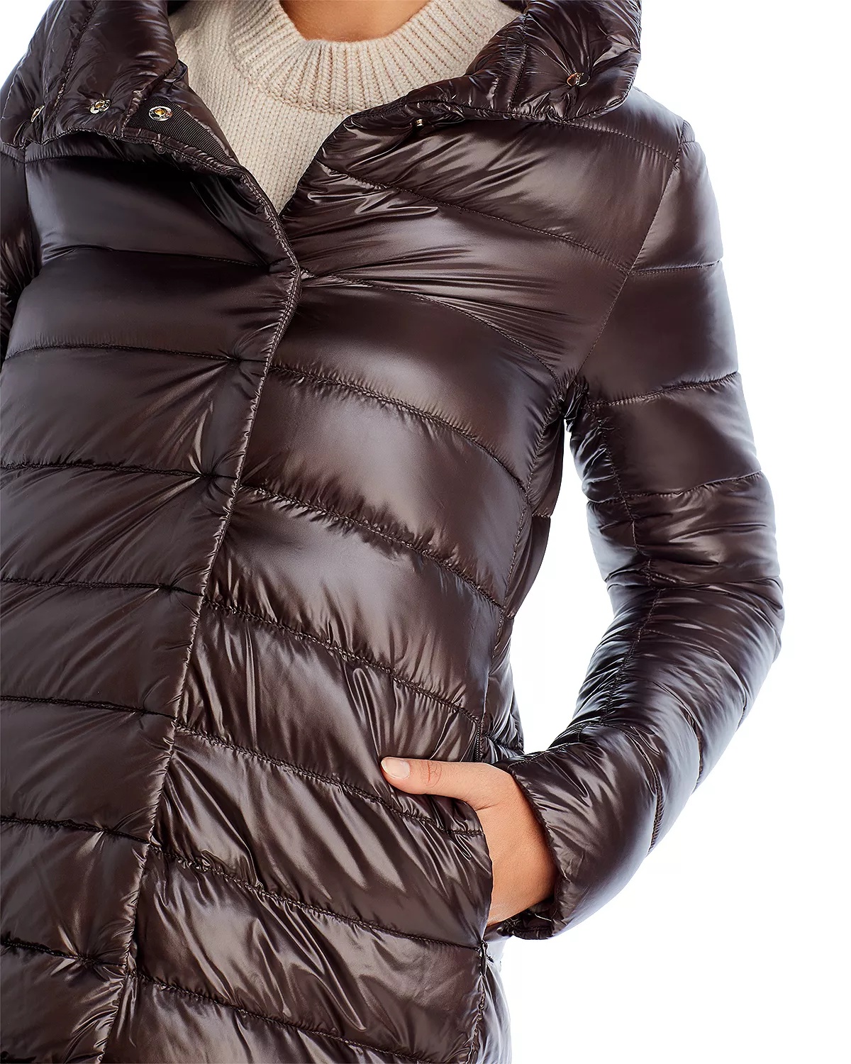 Amelia Stand Collar Down Coat - 6