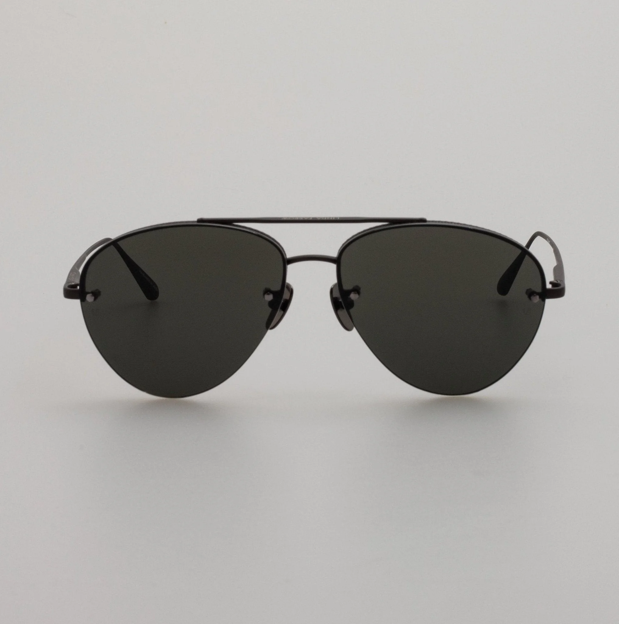 EDANO AVIATOR SUNGLASSES IN MATT NICKEL - 1