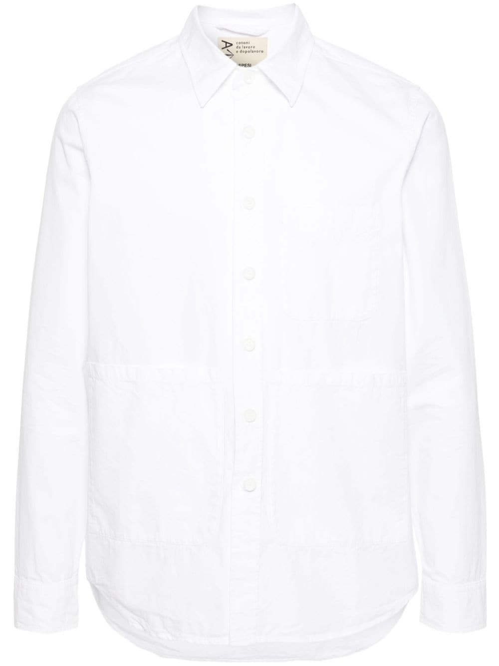 classic-collar poplin shirt - 1