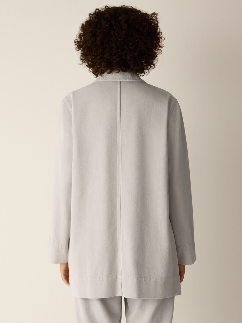 Garment-Dyed Utility Cotton Classic Collar Long Jacket 4