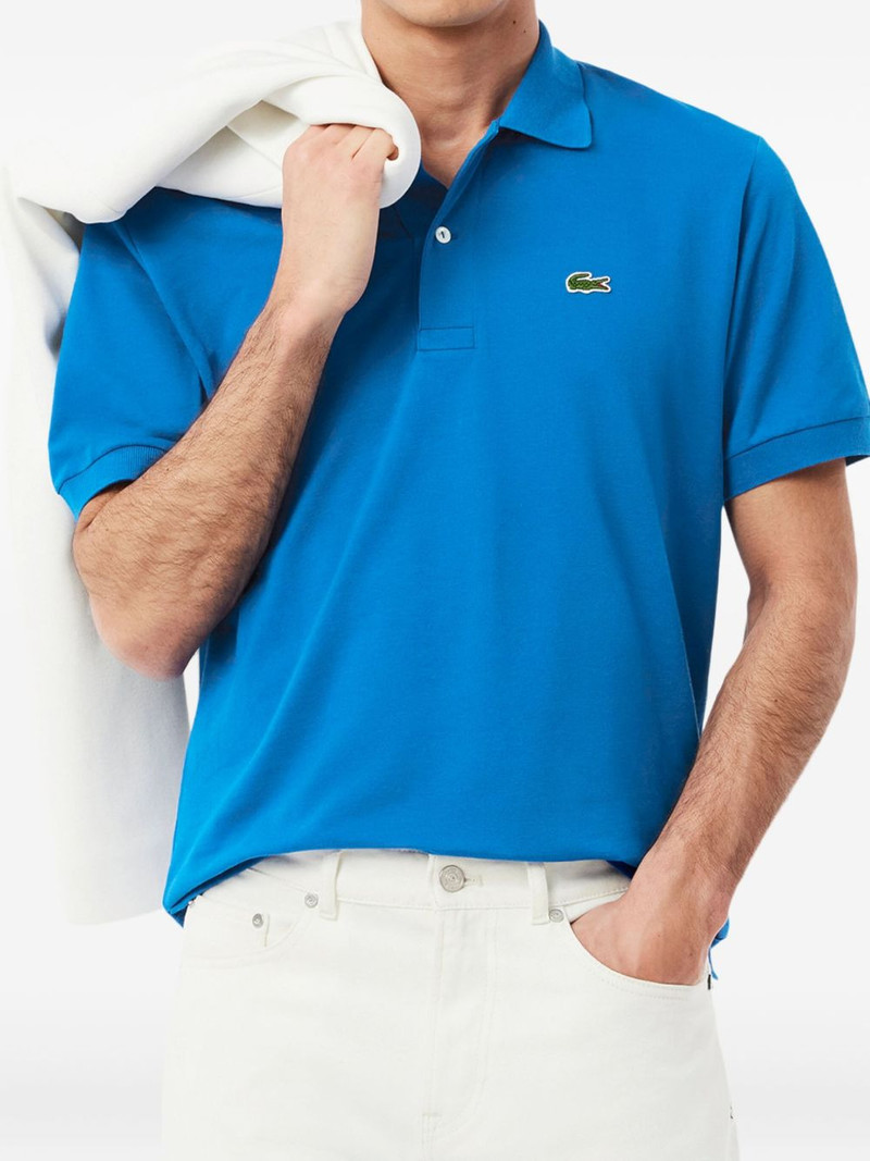 LACOSTE short-sleeve logo-embroidered polo shirt outlook
