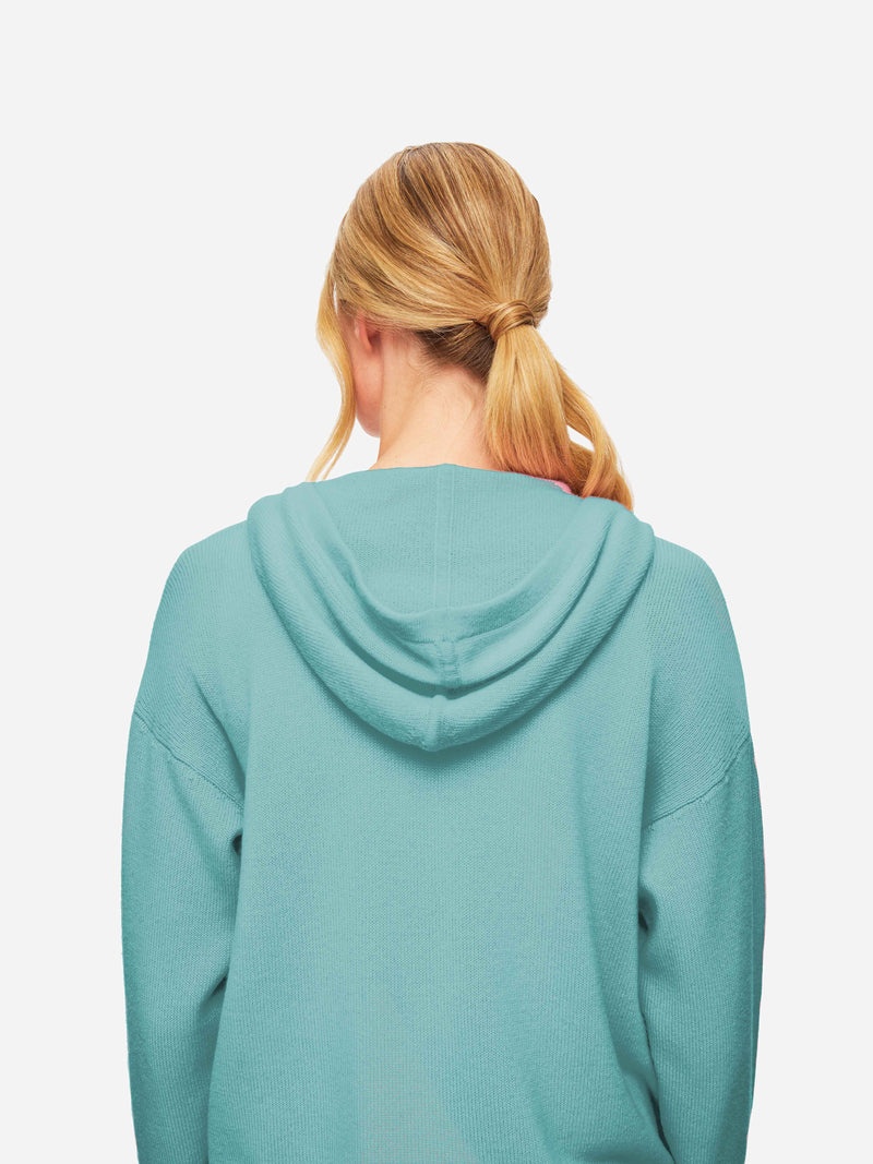Women's Hoodie Daphne Cashmere Sea Foam Green - 4