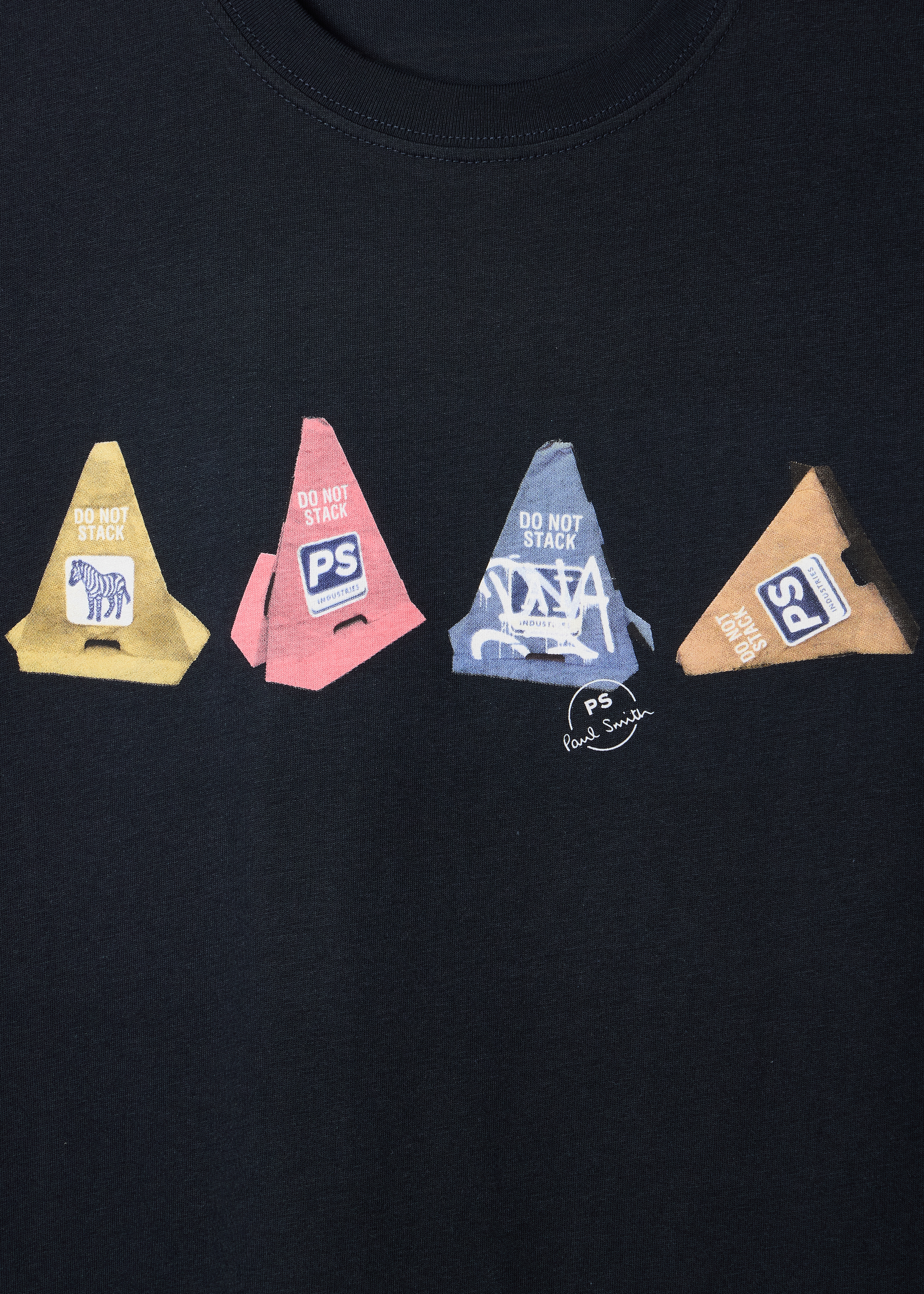 Navy 'Cones' Print T-Shirt - 2