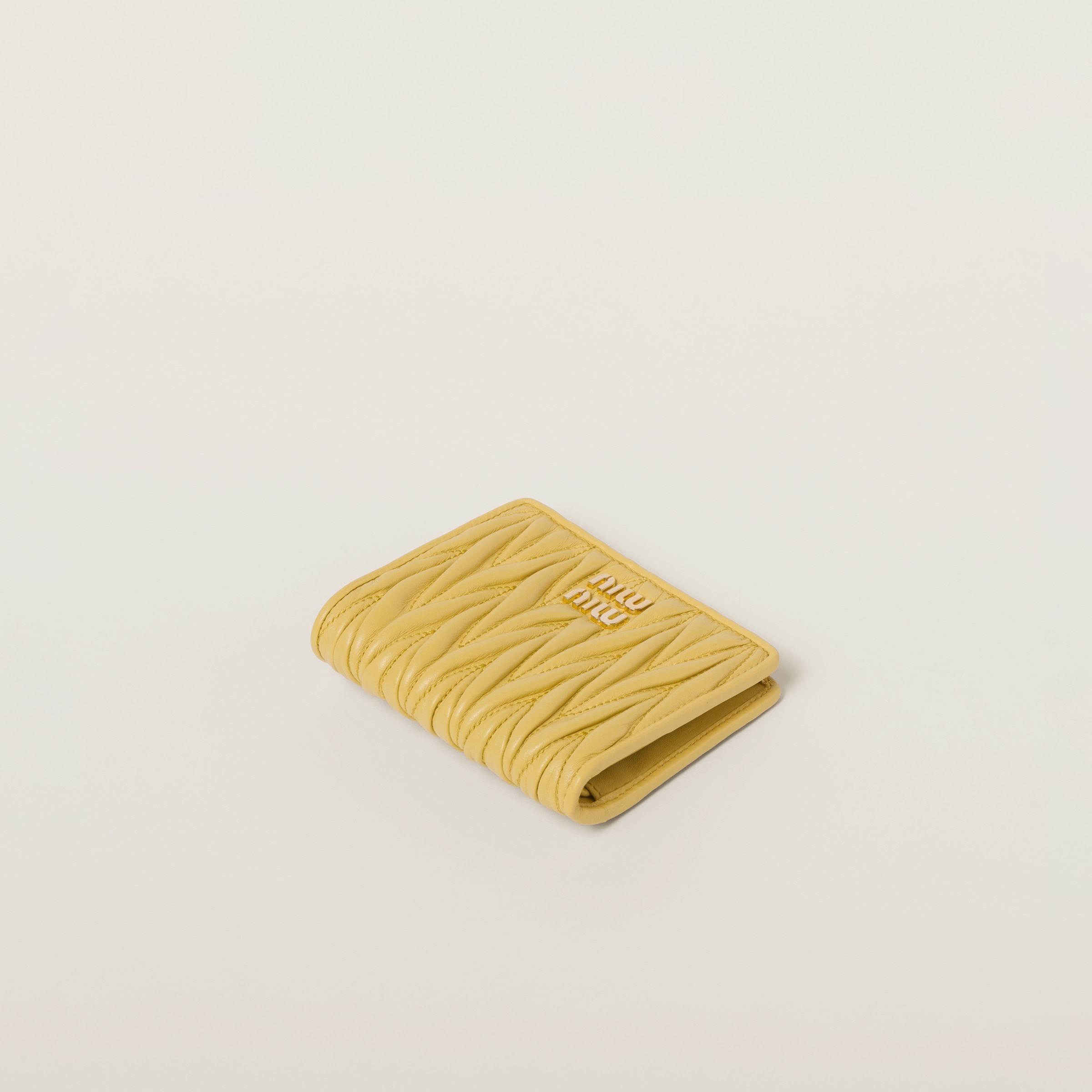 Small matelassé nappa leather wallet - 4
