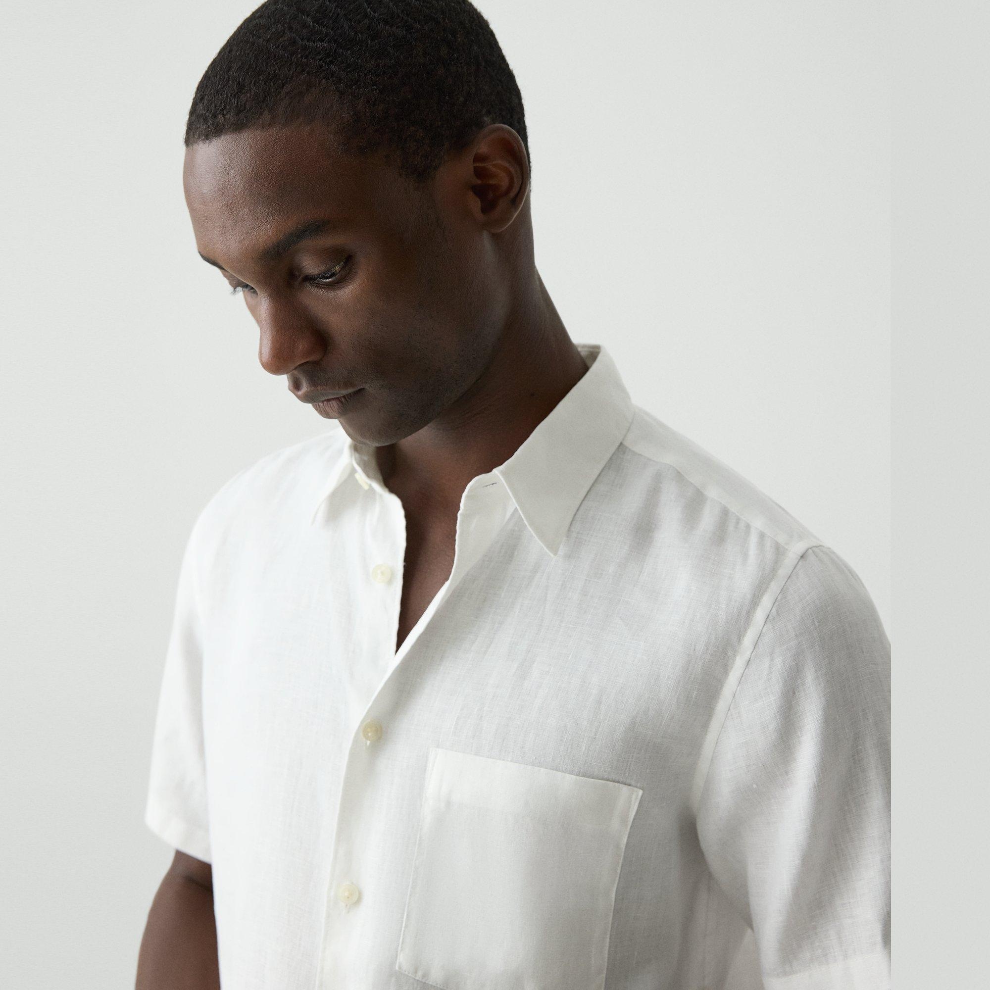 Irving Short-Sleeve Shirt in Relaxed Linen - 5