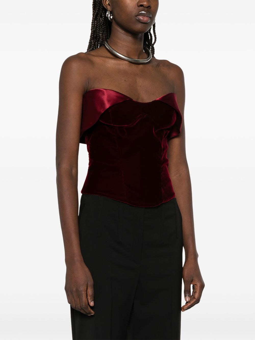 velvet corset top - 3