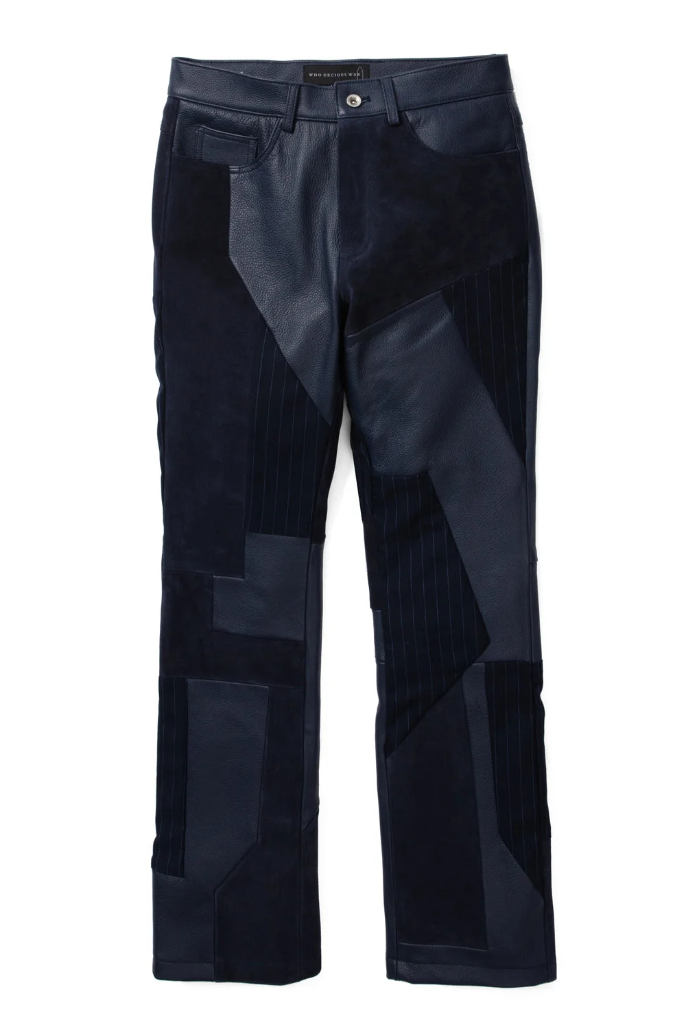 FRAGMENTED LEATHER TROUSER - 1