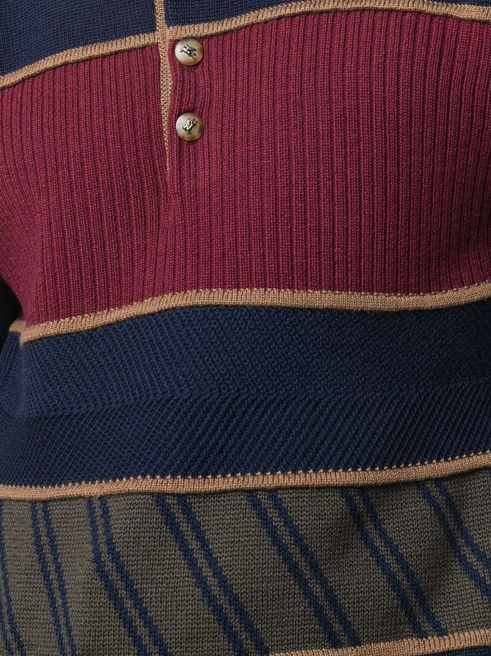 ribbed-knit paneled jumper - 5