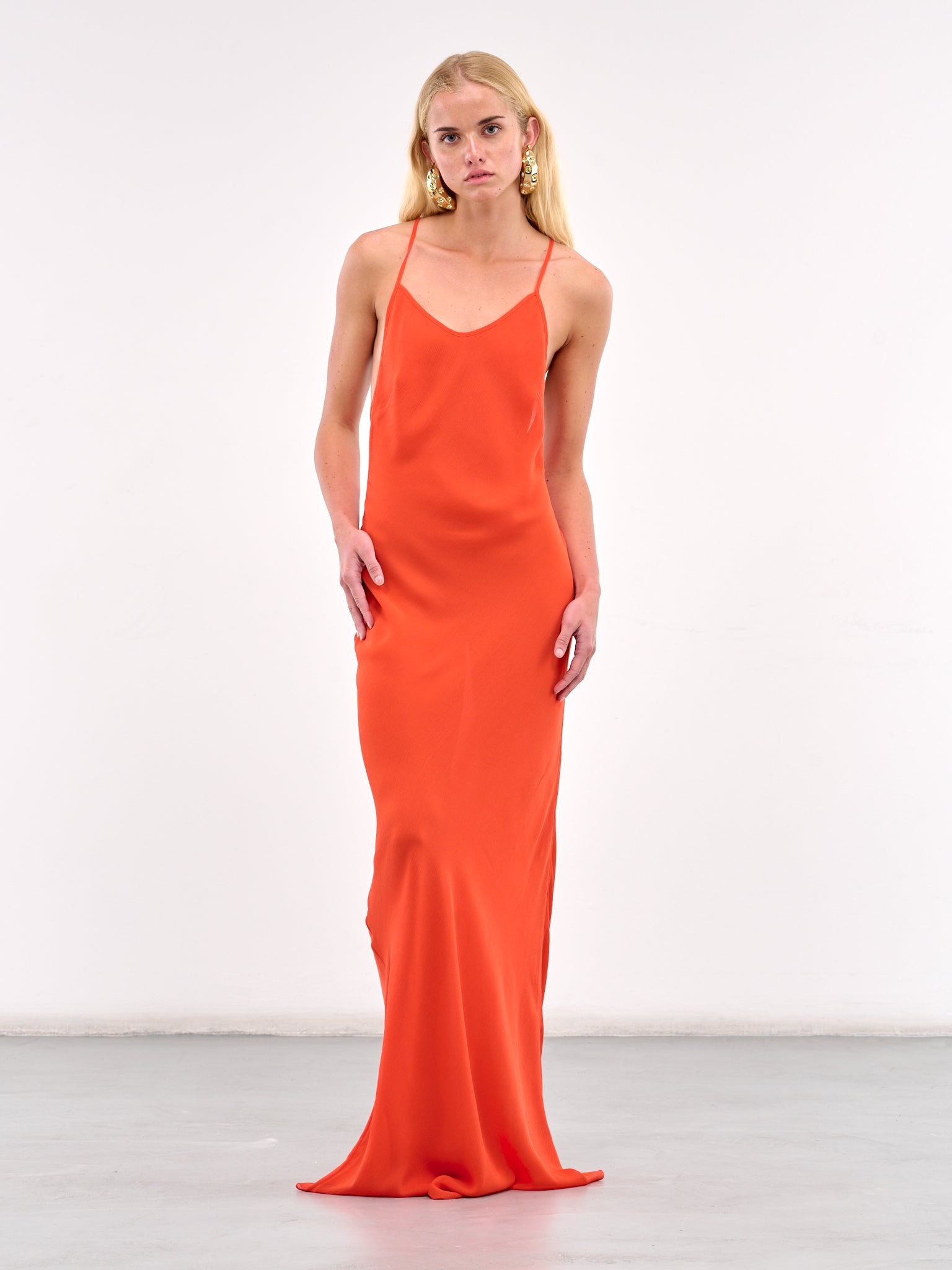 Cross Strap Long Dress - 6