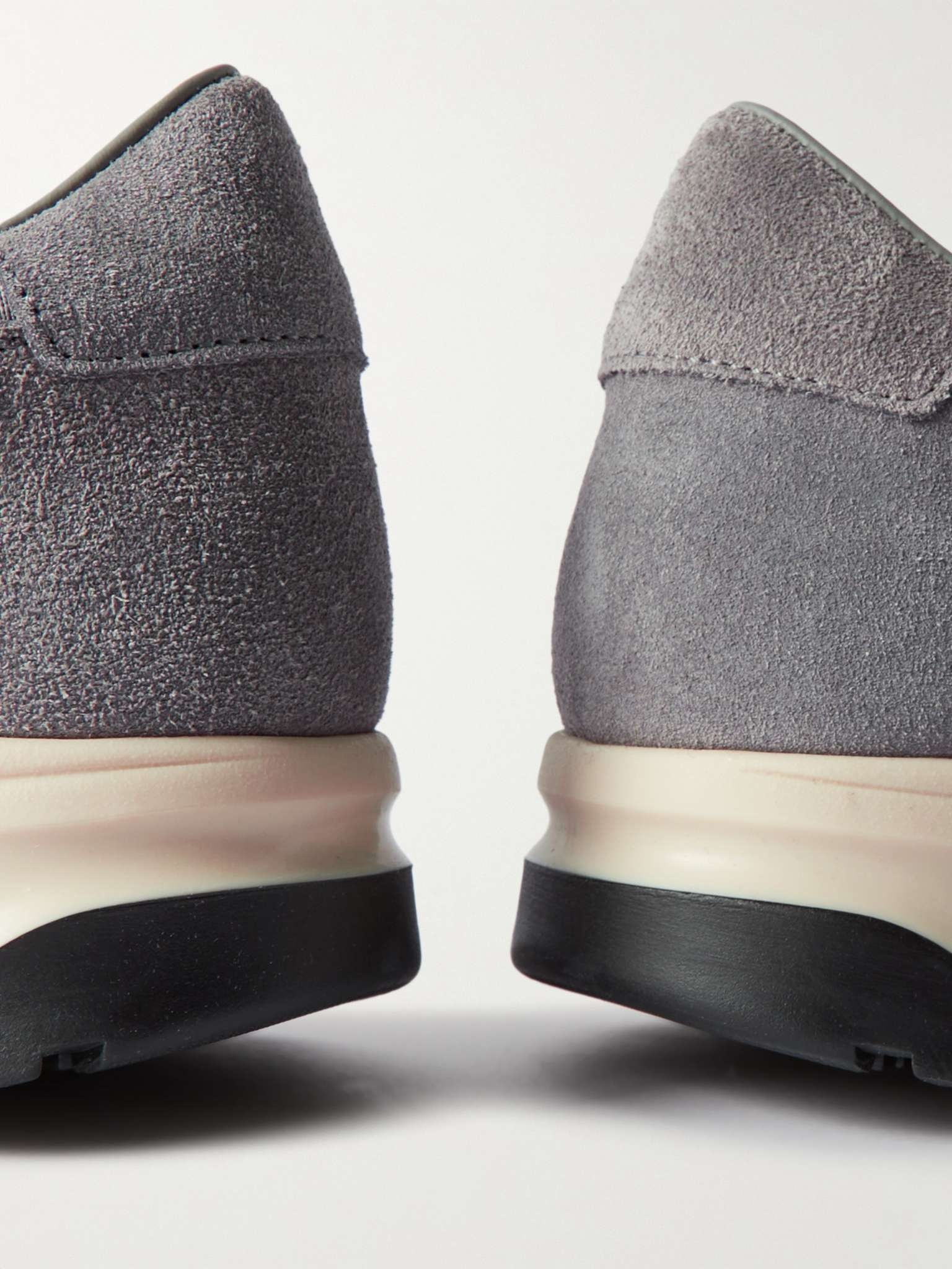 Track 80 Leather-Trimmed Suede and Ripstop Sneakers - 6