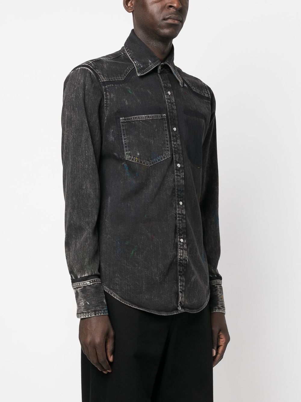 front press-stud fastening jacket - 4
