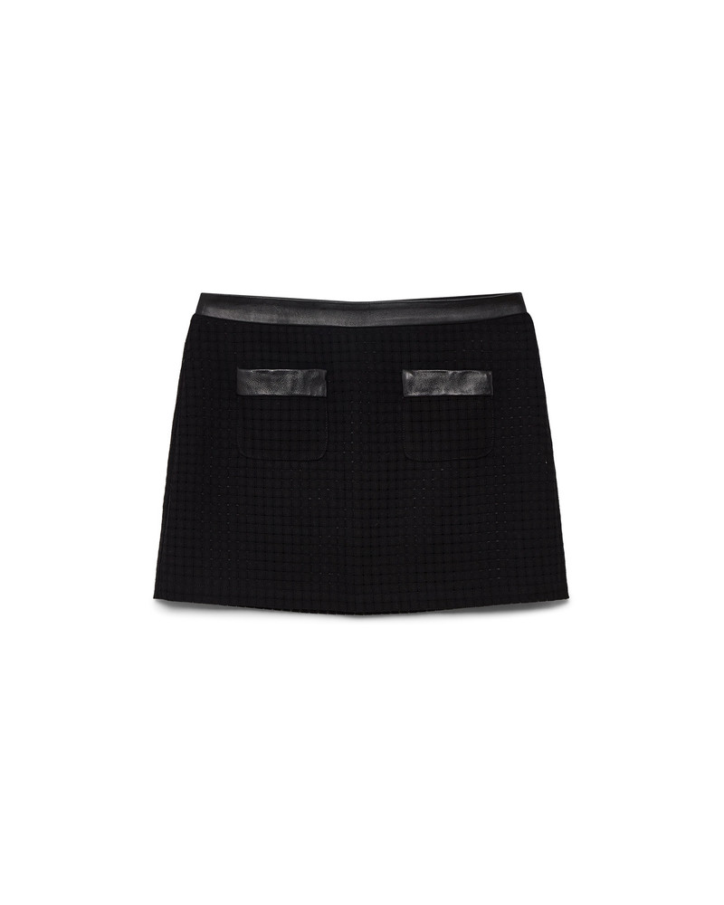 Open Weave Tailored Mini Skirt | Casablanca Paris 1