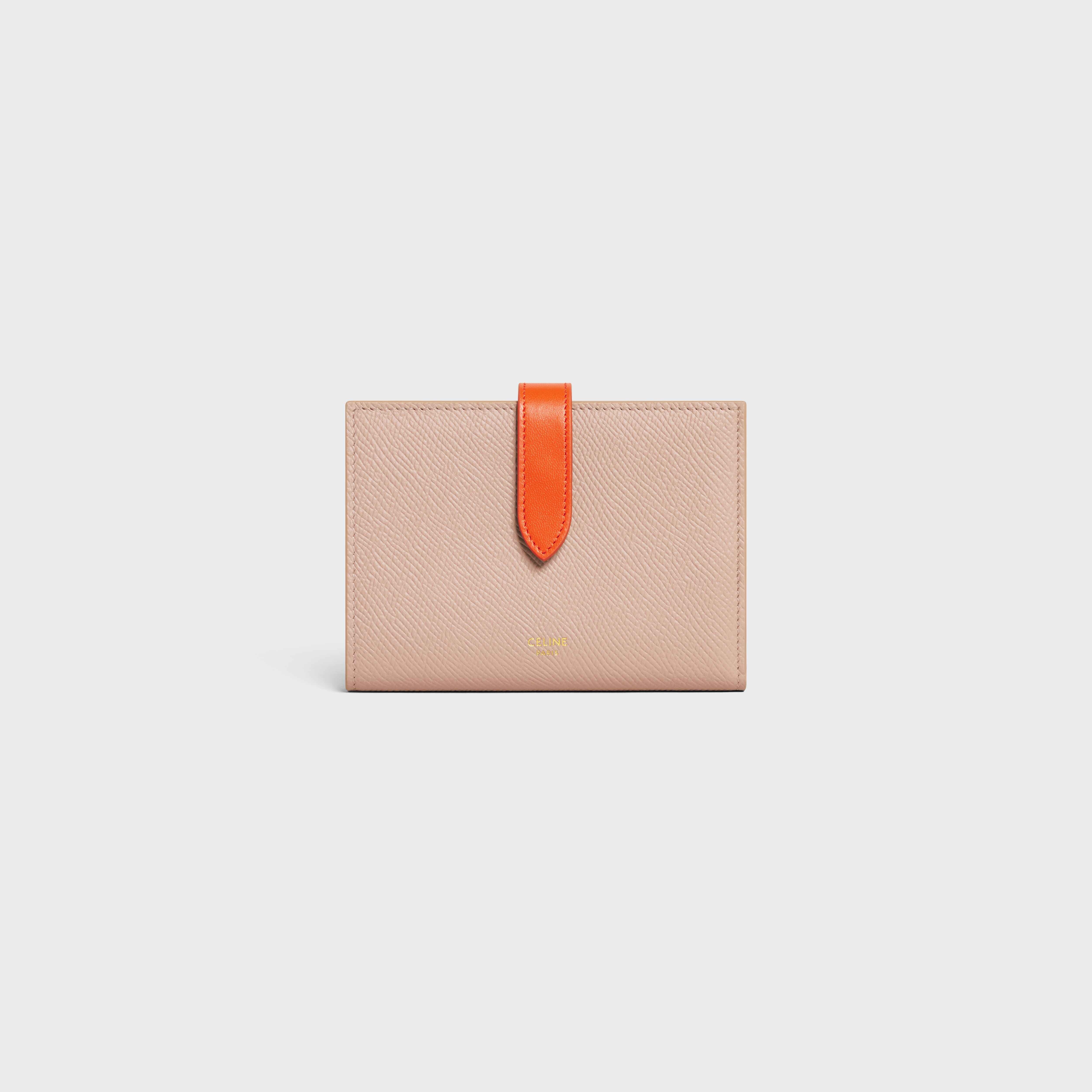 Medium strap wallet in Bicolour Grained Calfskin - 1
