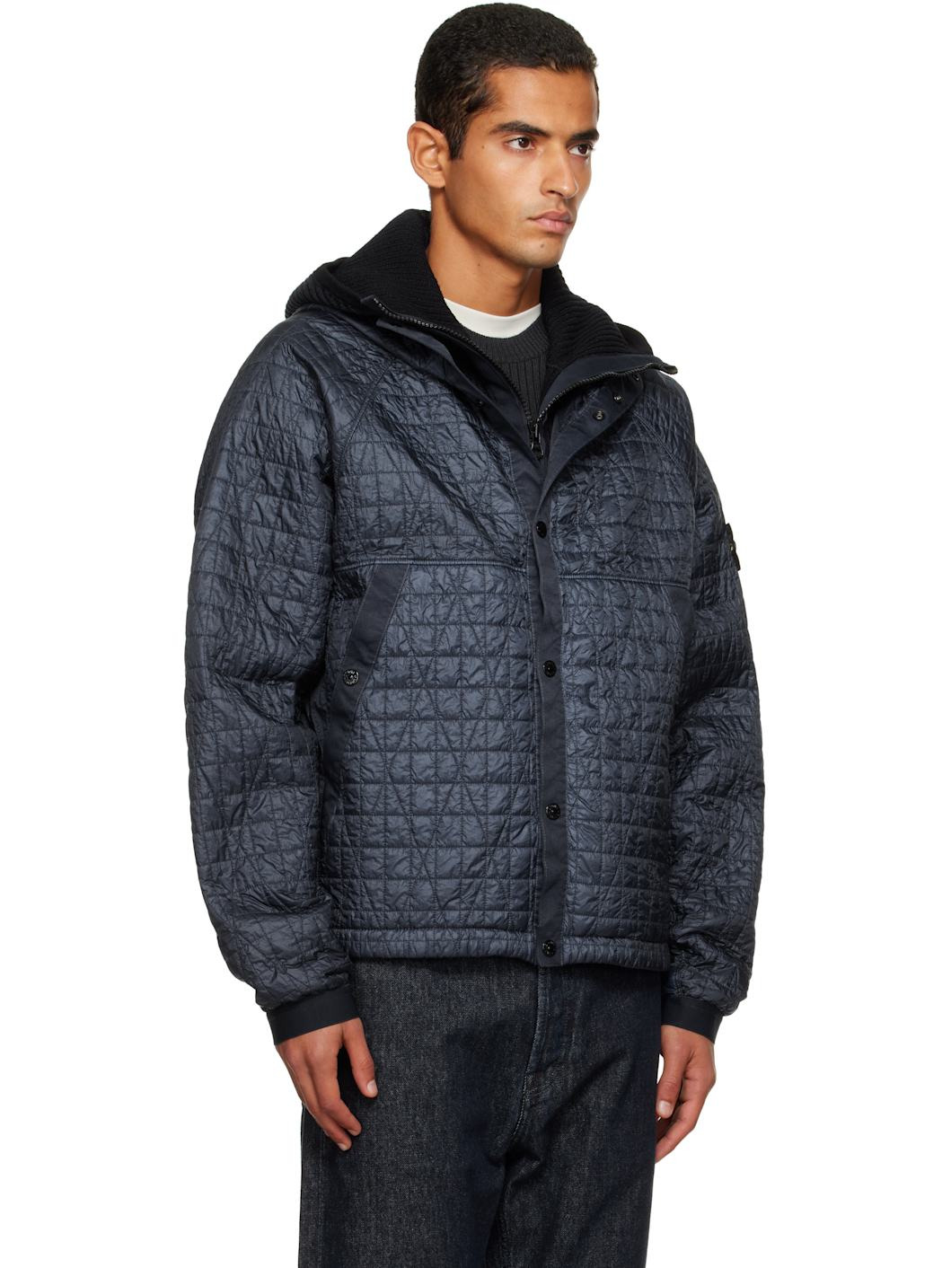 Navy 4100023 Crinkle Reps NY Quilted-TC Jacket - 2