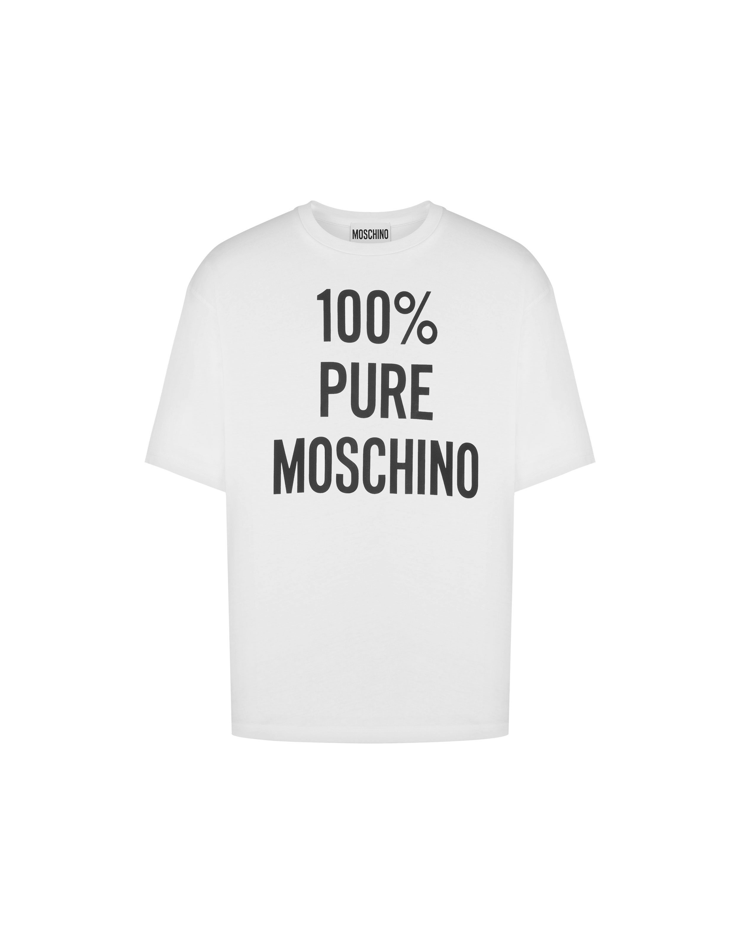 100% PURE MOSCHINO ORGANIC JERSEY T-SHIRT - 4